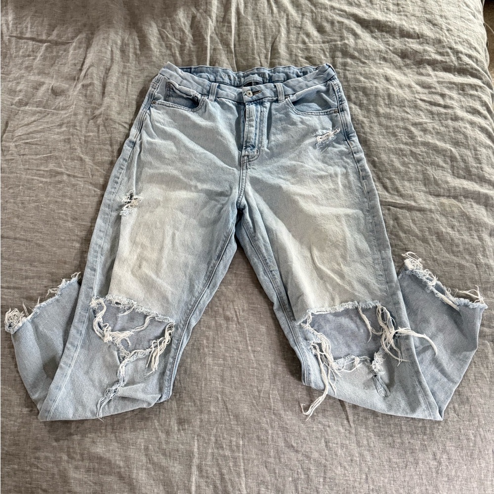 American Eagle Strigid Curvy Mom Jean